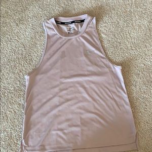 cute nike light pink crop top